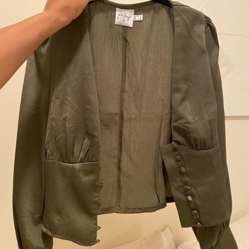 Princess Polly Green Blouse